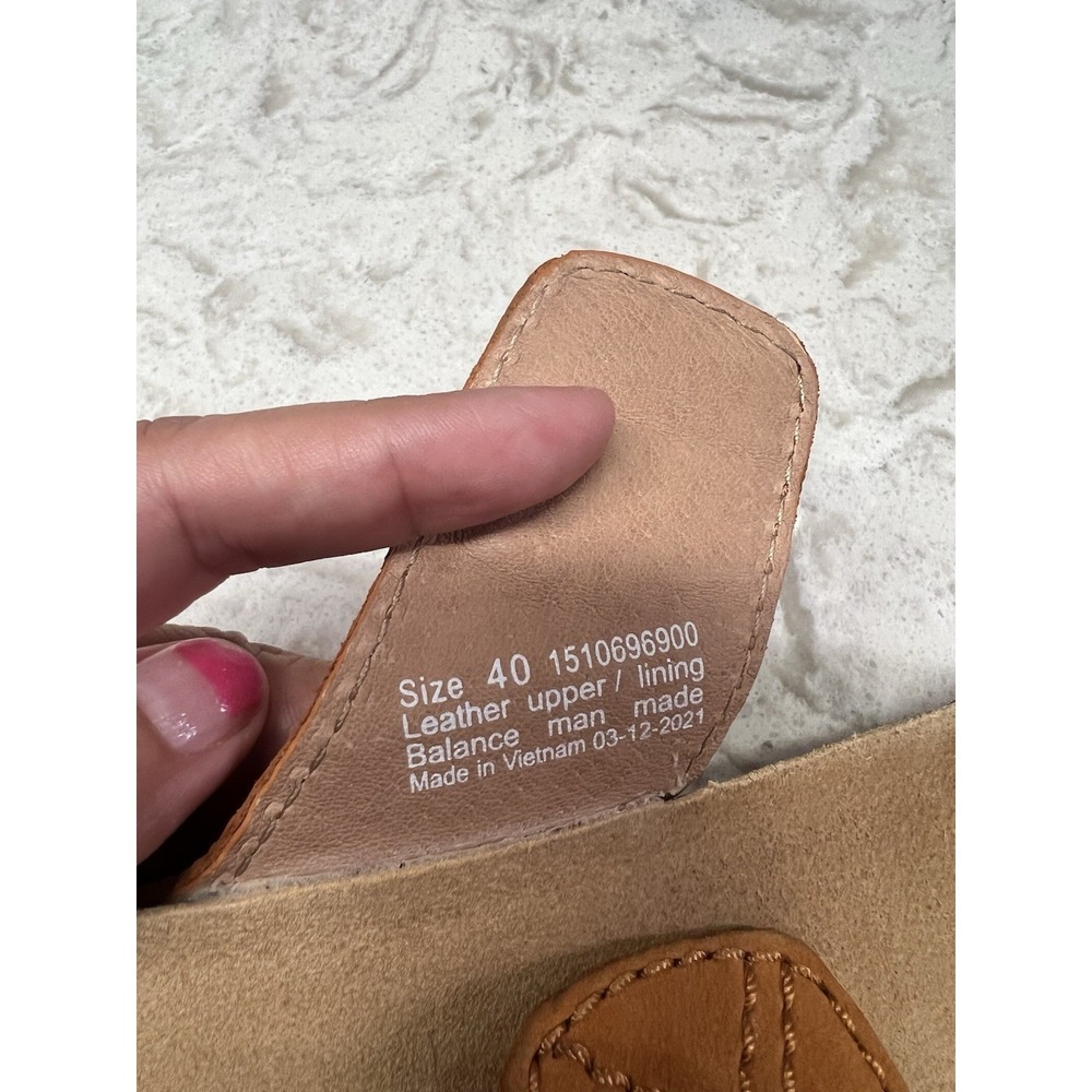 Dansko Maddy Milled Nubuck Sandals Orange Slide Womens Size 40 (US 9.5-10) - Picture 8 of 9